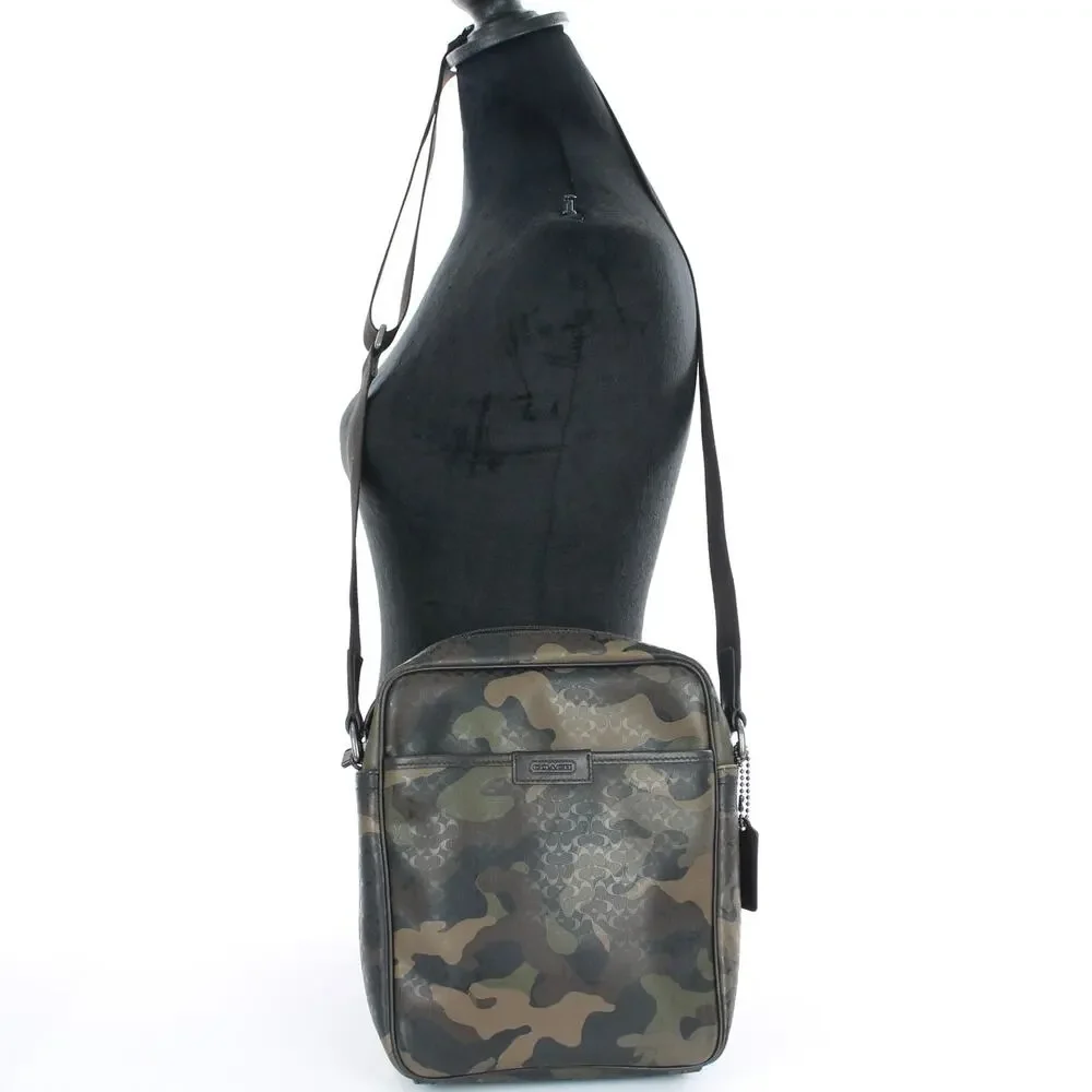 Coach Army Green Camouflage Crossbody Bag
